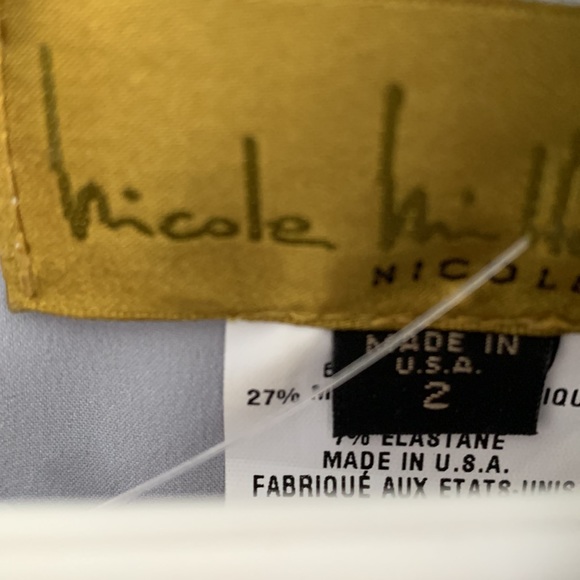 Full length silver Nicole Miller gown - Picture 4 of 10